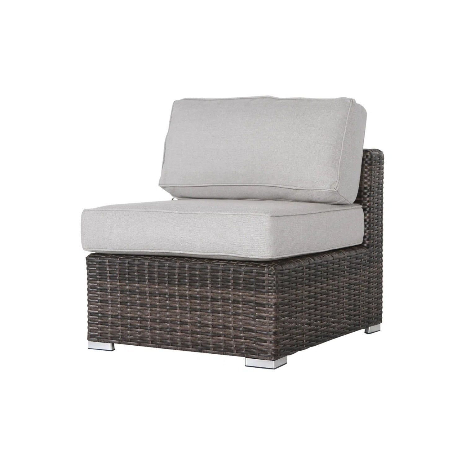 Fully Assembled 3-Piece Wicker Seating Group with Plush Cushions