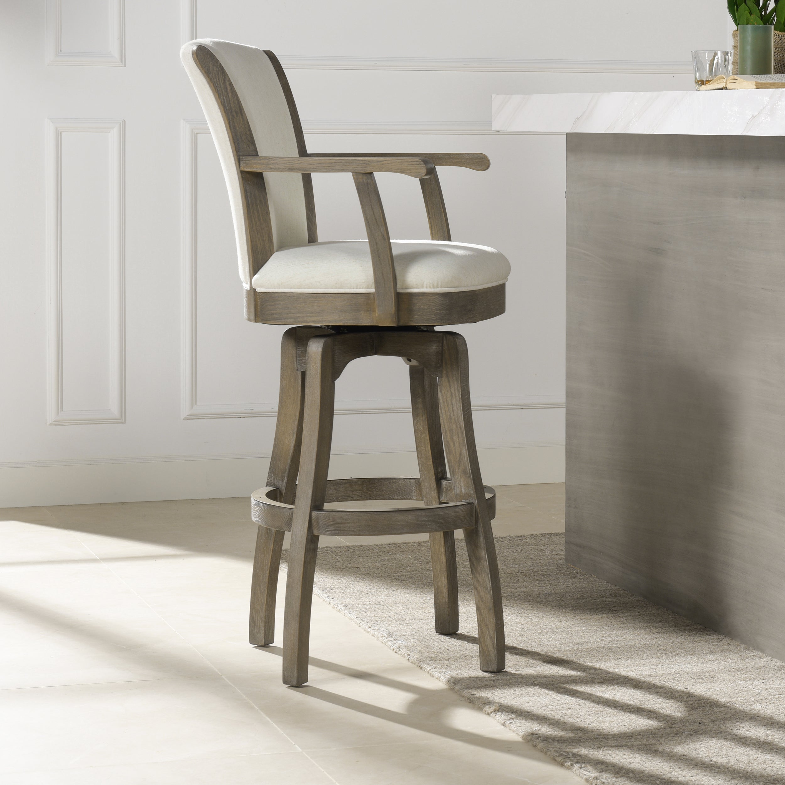 Williams 31" Swivel Bar Stool with Armrests