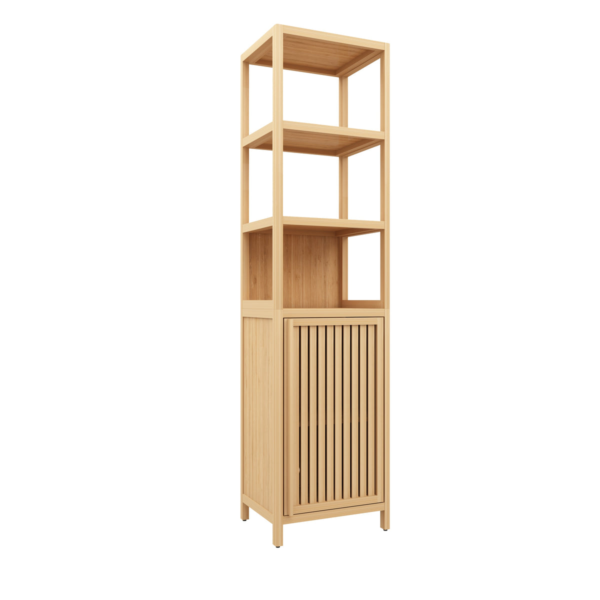 Storage Tall Slim Cabinet with Shutter Door
