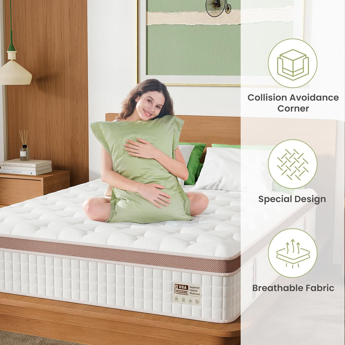12 Inch Firm Hybrid Mattress – King Size