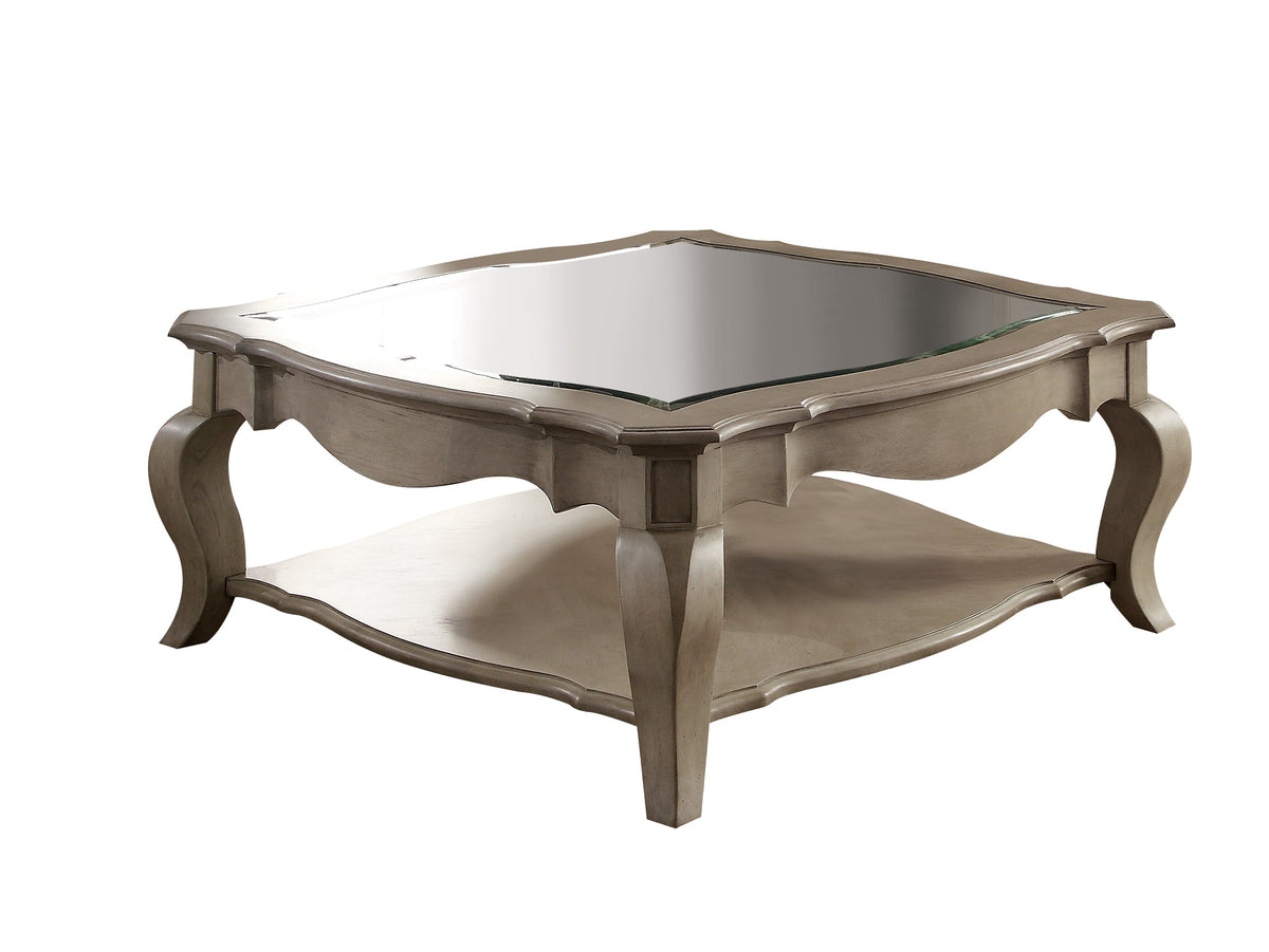 Chelmsford Clear Glass & Antique Coffee Table