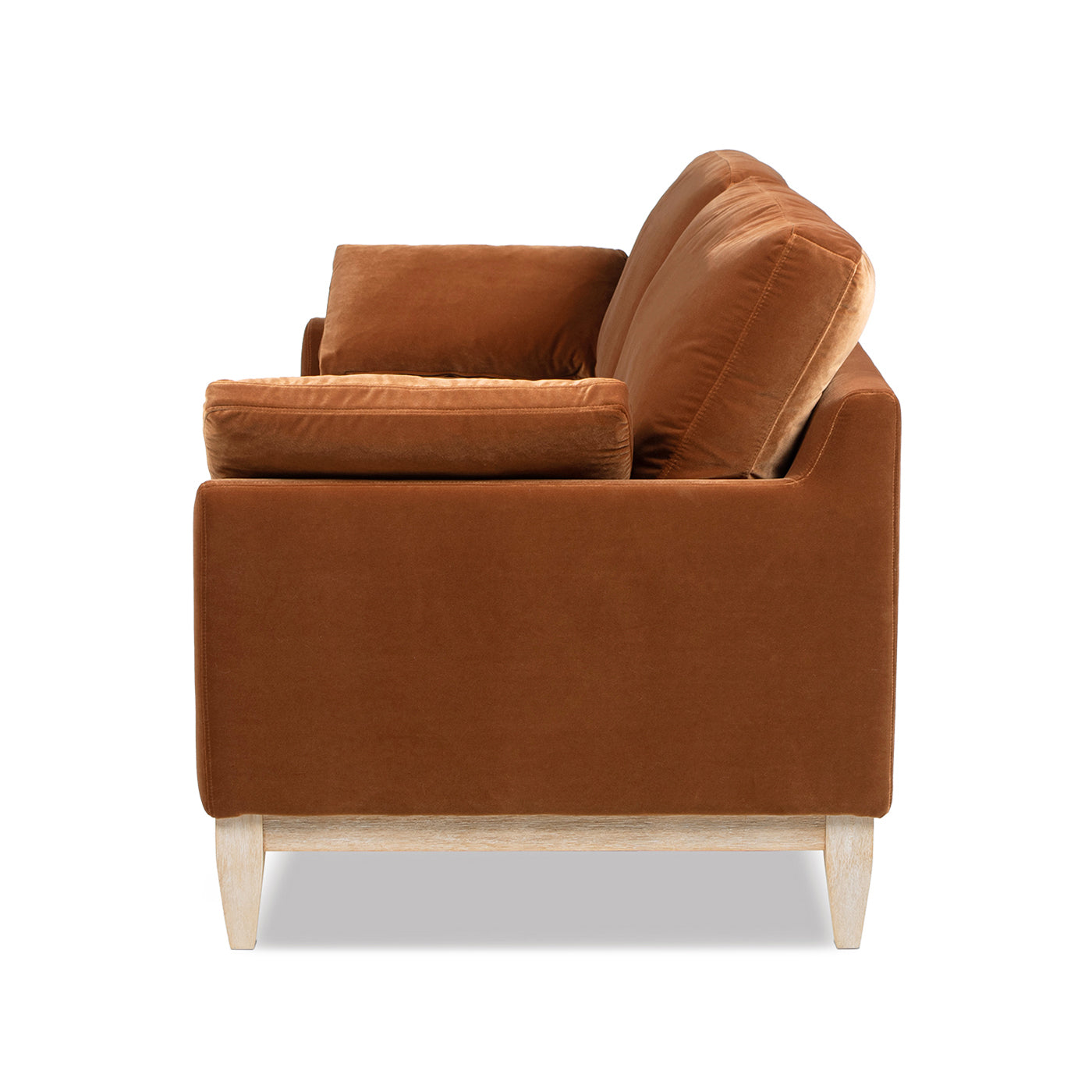 Pasadena 75.5" Modern Farmhouse Sofa in Burnt