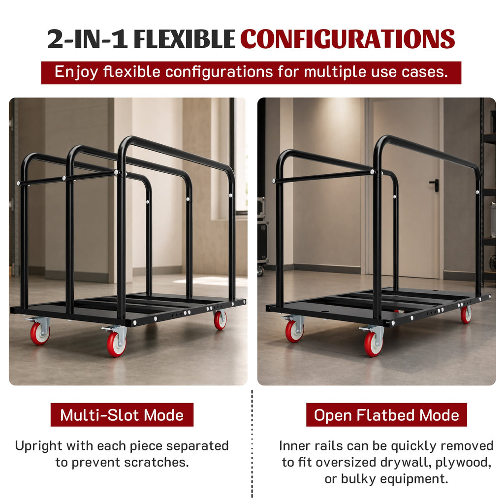 2000LBS Heavy Duty 2-in-1 Table Dolly