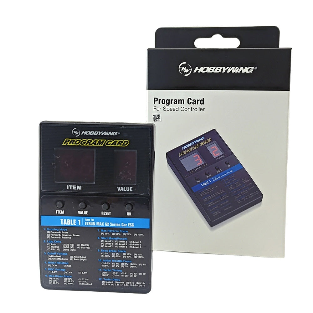 ESC Settings For Trucks Boats Planes And Cool Running Programming Cards