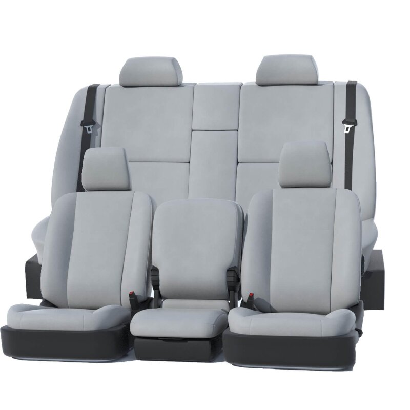 Covercraft 24-25 Ford F250-F550 Leatherette PrecisionFit Custom Front Row Seat Covers - Light Grey GTF4422ABLTLG