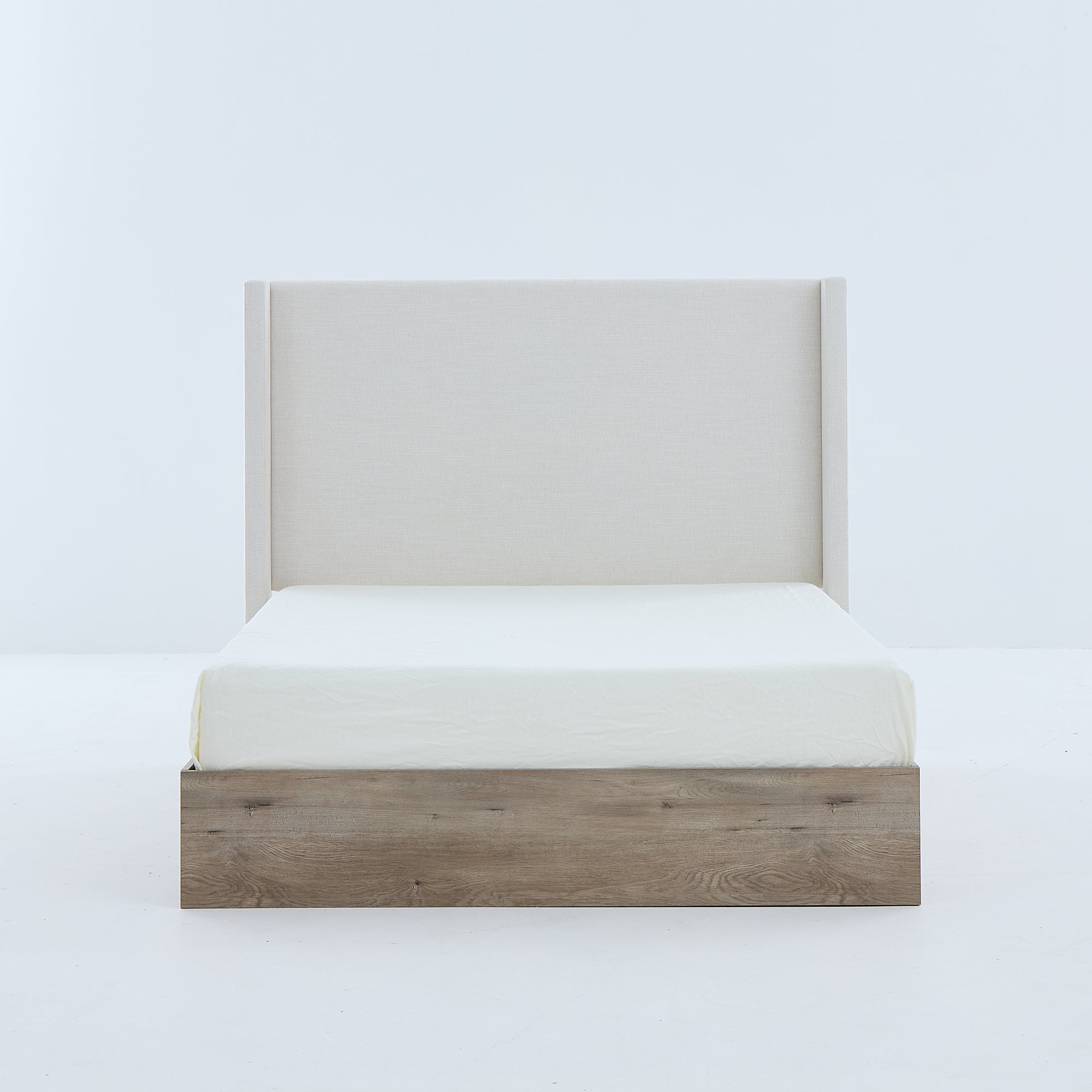 Shelton Upholstered Wingback Bed