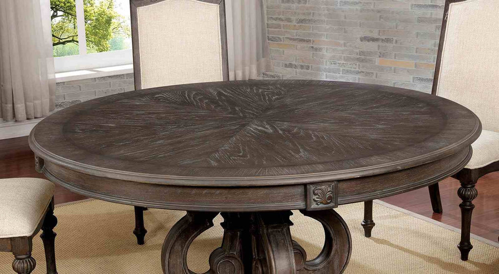 Elegant Rustic 7pc Dining Set