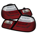 Spyder BMW E46 00-03 2Dr Coupe Light Bar LED Tail Lights Red Clear ALT-YD-BE4600-LBLED-RC 5073822