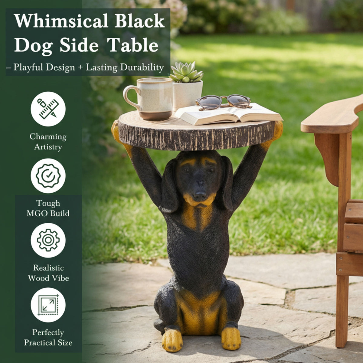 Black Dog Side Table