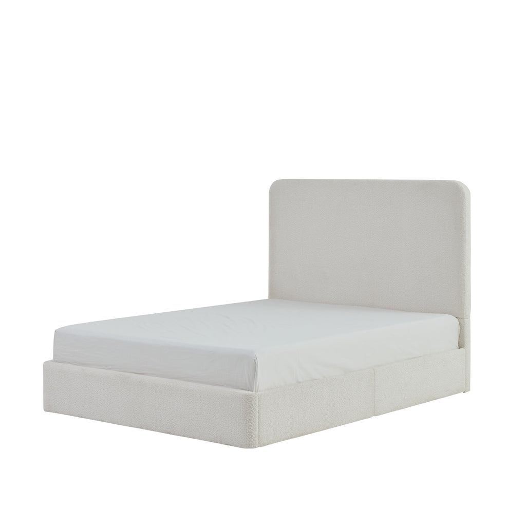 Canter Tall Headboard Upholstered Bed - Pearl