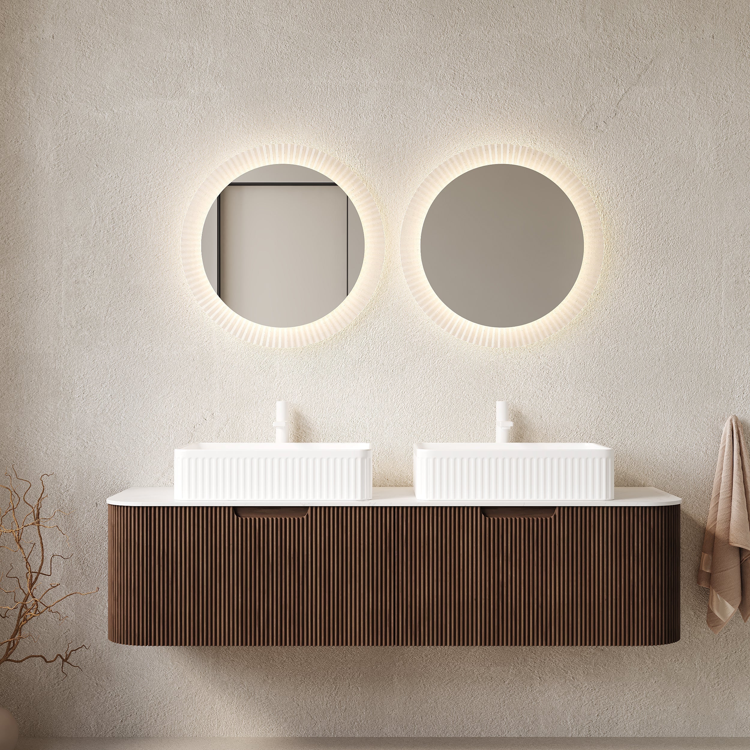 Dina 60" Bathroom Vanity & Sinks