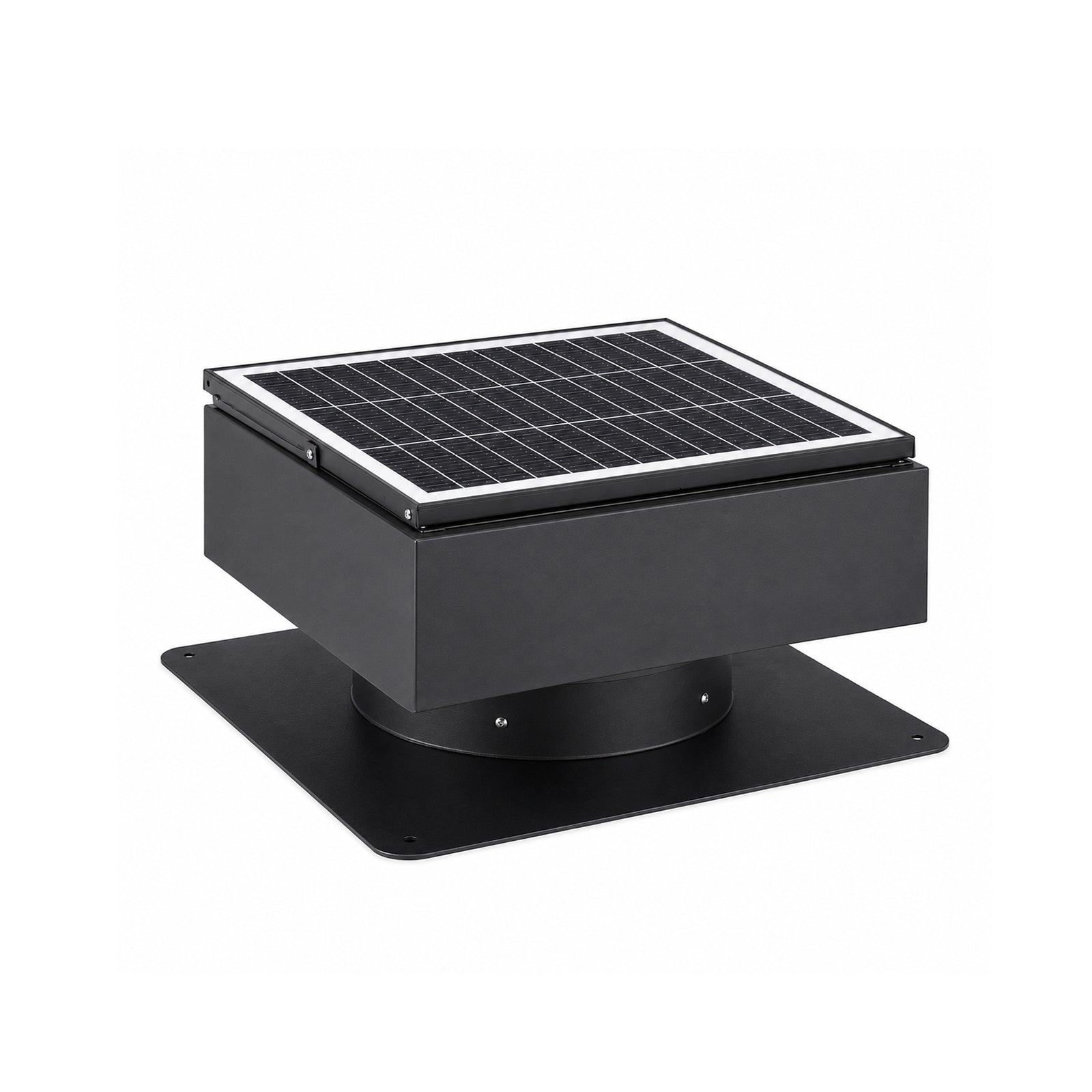 14" Adjustable Square Solar Roof Exhaust Fan