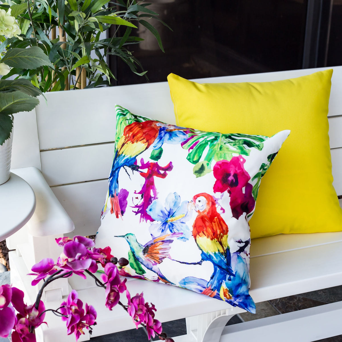 Tropical Parrot - Outdoor & Indoor Pillowcase