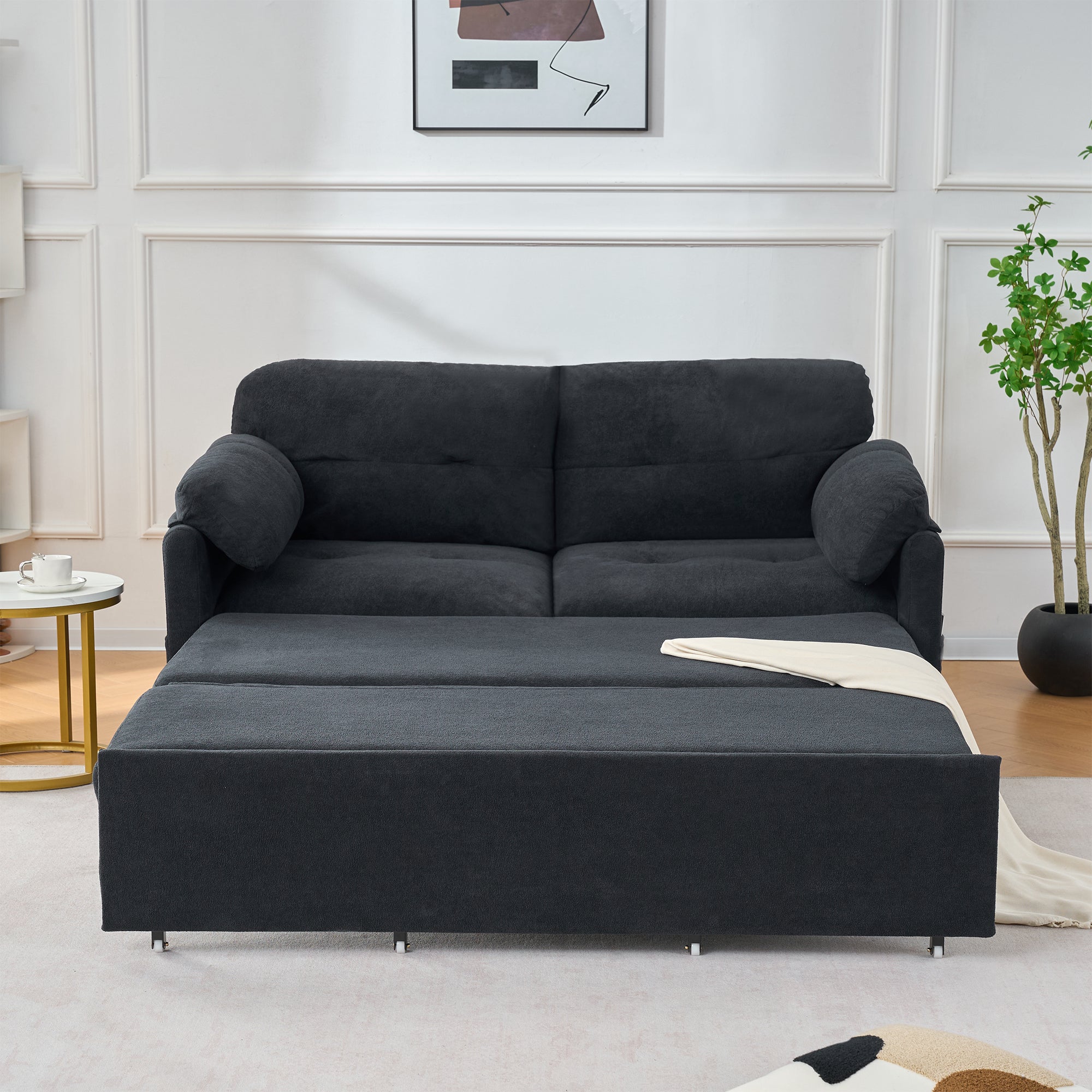 Convertible Pull Out Sofa Bed Queen Size