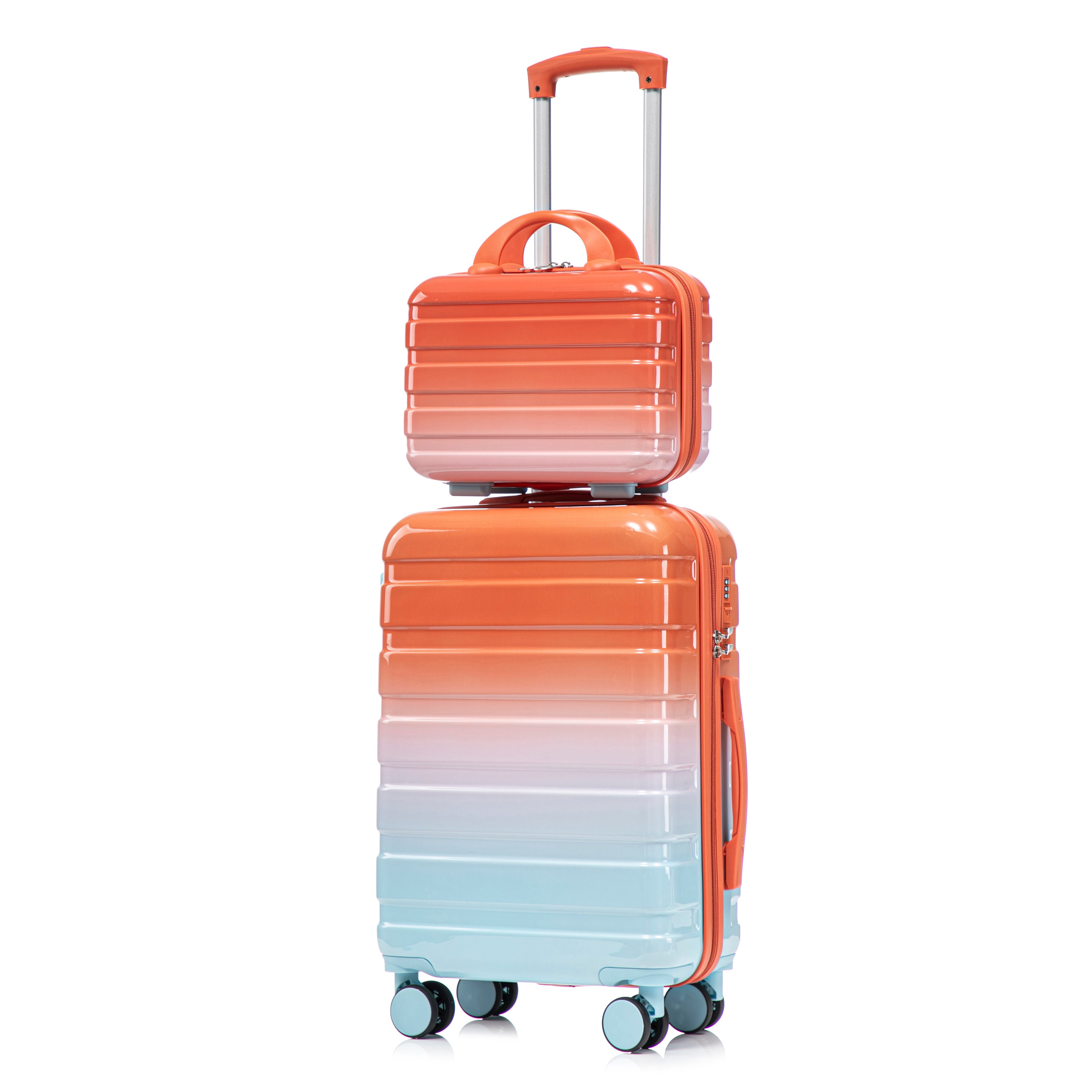14"/20" 2 pcs/set in PC Spinner Wheel Luggage