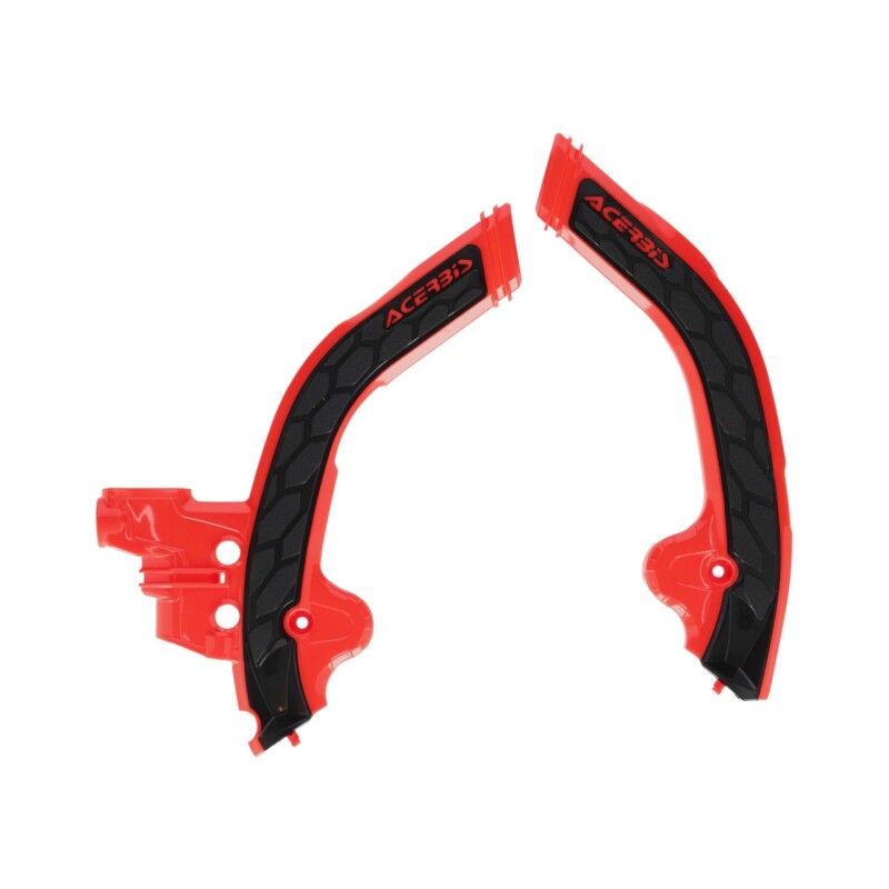Acerbis 2024 Beta Race 250-480/ RX450 Frame Guards X-Grip - Red/Black 2985451018
