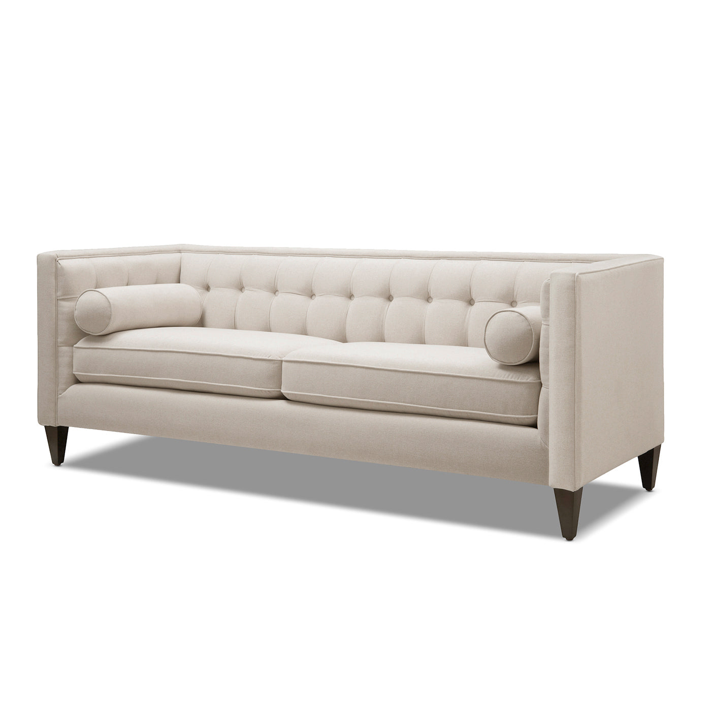 Jack 84" Modern Tuxedo Tufted Sofa, Sky Neutral