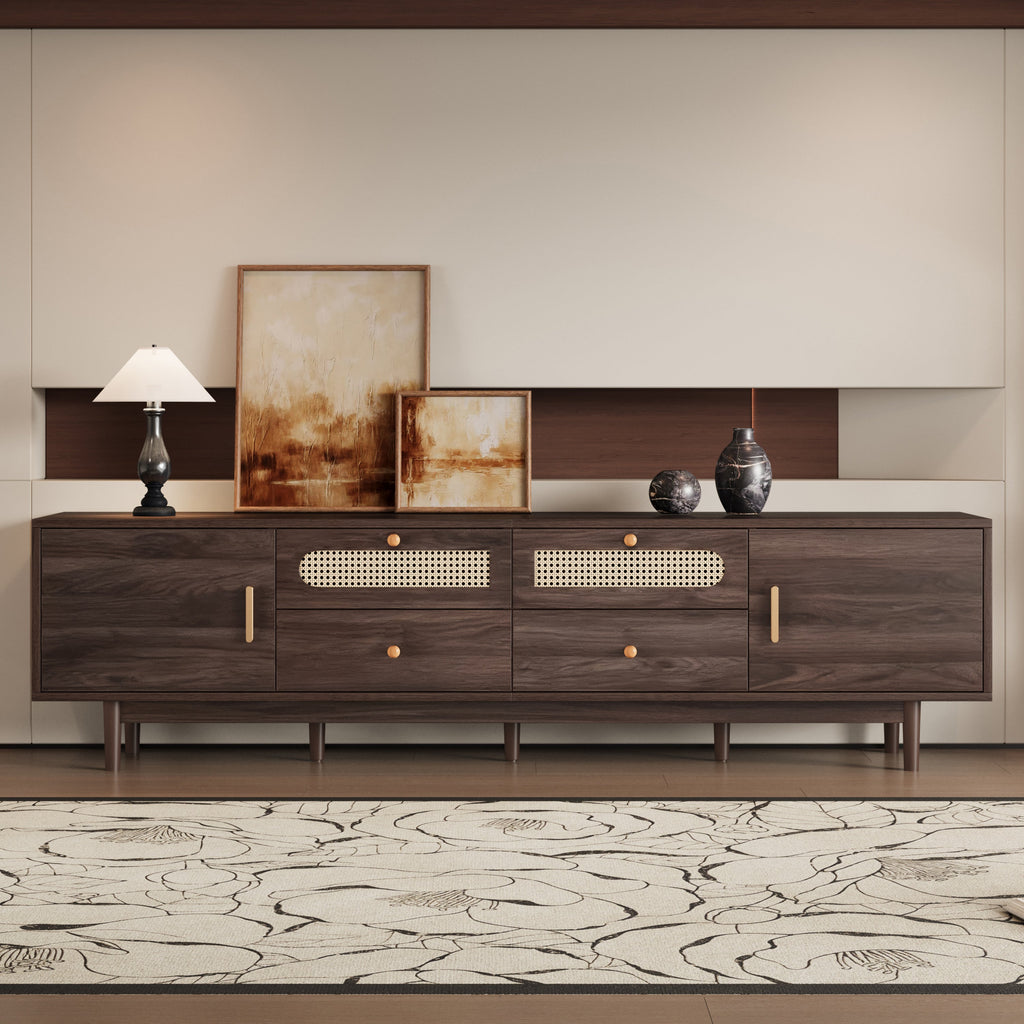 76" TV Stand with Drawers for Modern Living
