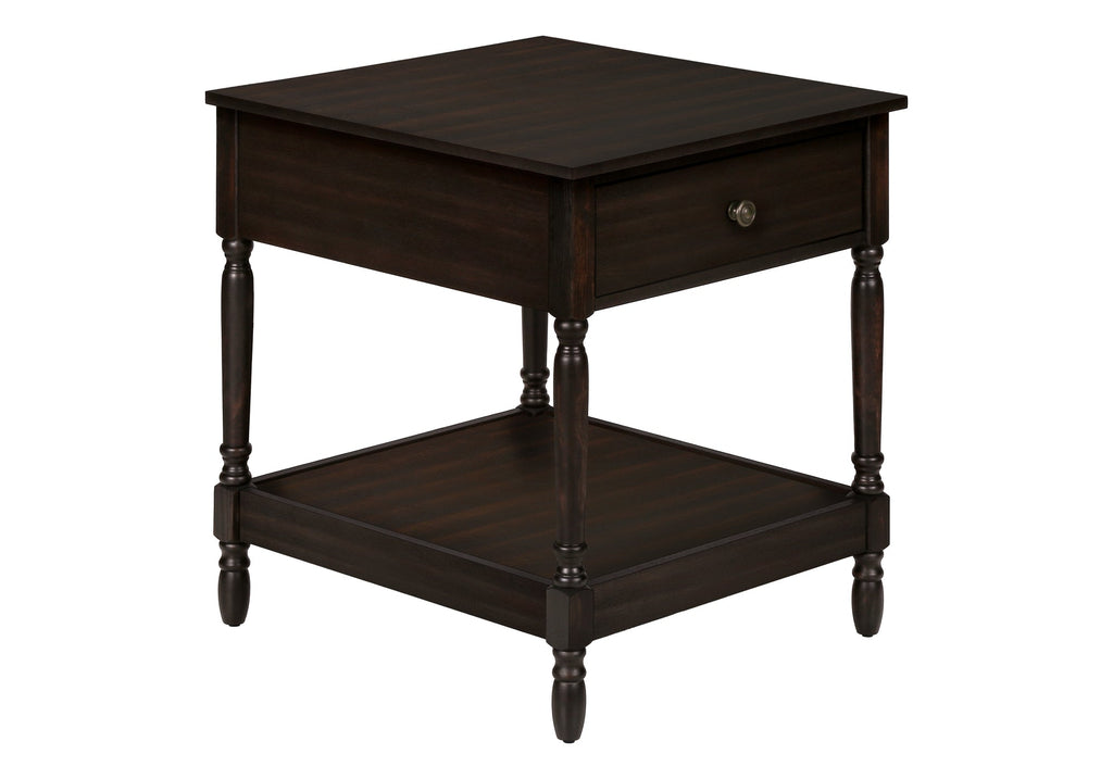 2 Tier Accent Table - Espresso or Walnut Finish