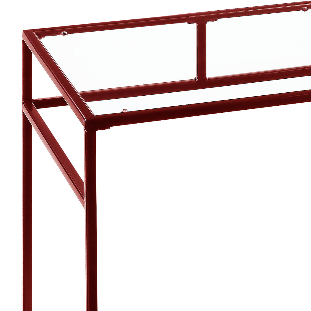 Yasin Glass Top Desk