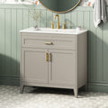 30" Bathroom Vanity with Ceramic Sink Top