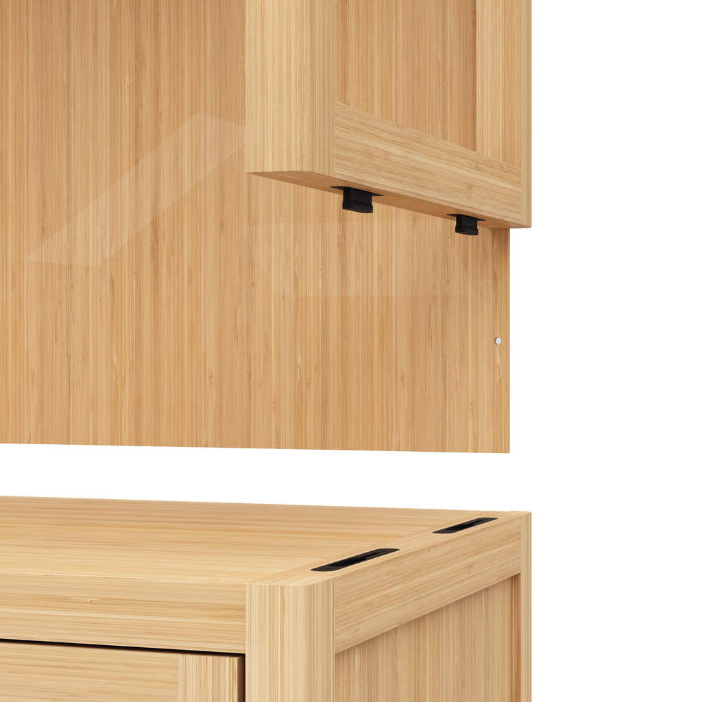 Storage Tall Slim Cabinet with Shutter Door