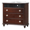 Elegant Cappuccino Media Storage Chest