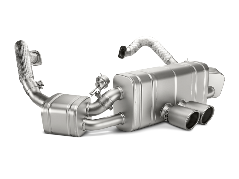 Akrapovic 12-15 Porsche Boxster (981) Slip-On Line (Titanium) w/ Titanium Tips S-PO981SO-HT/1