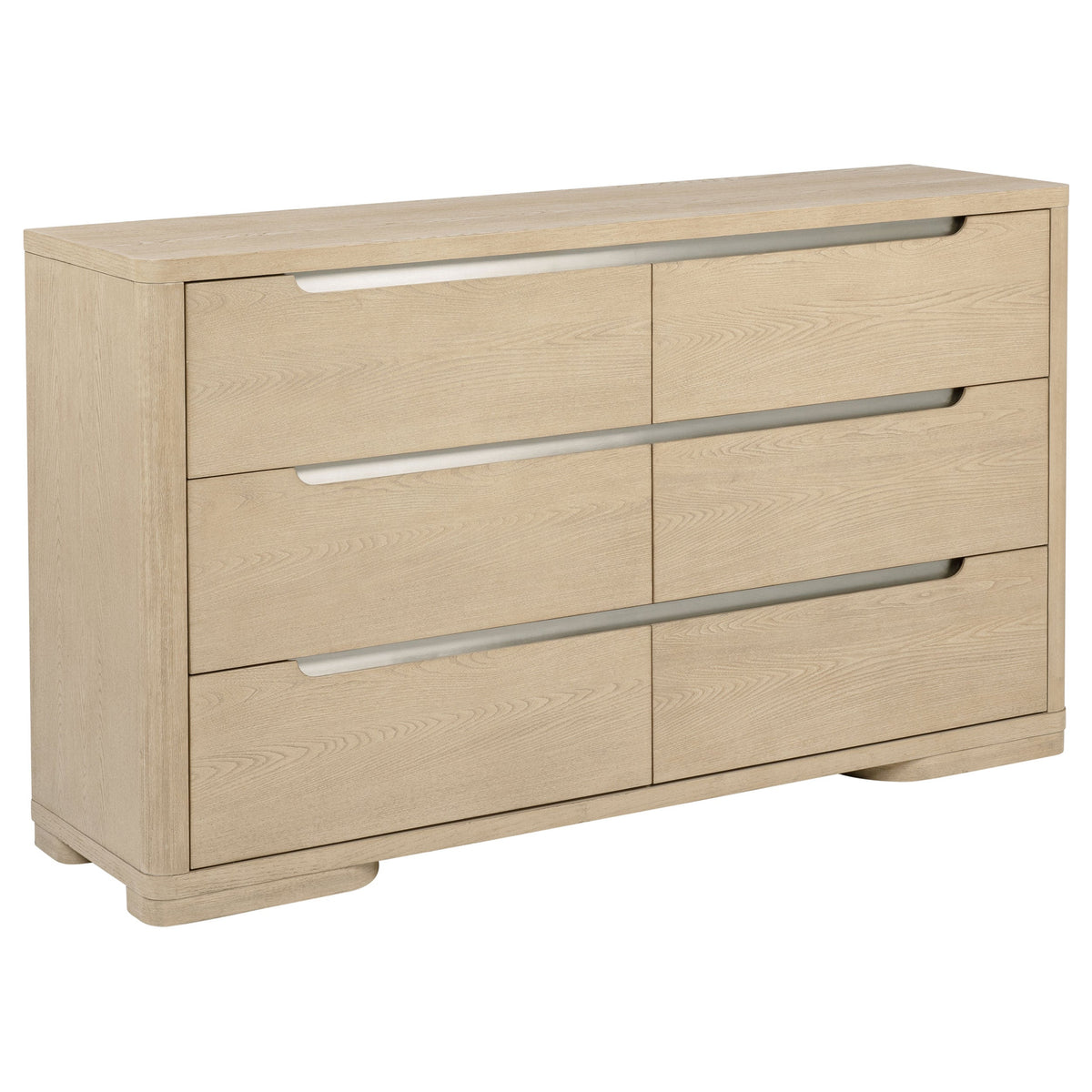Mirador Light Elm 6-Drawer Bedroom Dresser