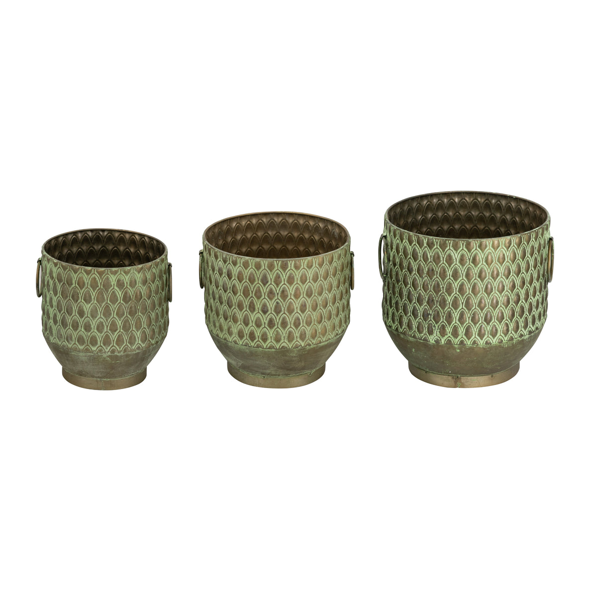 S/3 Textured Garden Pots & Planters