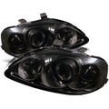 Spyder Honda Civic 99-00 Projector Headlights LED Halo Smoke High H1 Low H1 PRO-YD-HC99-AM-SMC 5010957