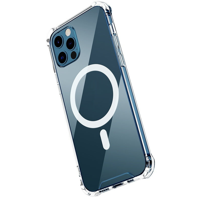 Transparent Wireless-Charging Shockproof Protective Case