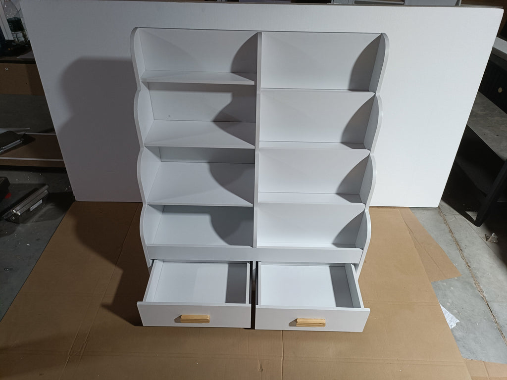 Kids Bookshelf with 2 Storage Drawers
