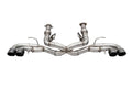 Corsa 2020 Corvette C8 3in Xtreme Cat-Back Exhaust 4.5in Black Quad Tips - Deletes stock AFM Valve 21104BLK