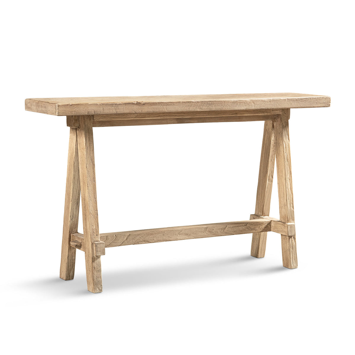 Hawthorne 60" Solid Reclaimed Elm Trestle Console Table