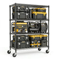 2640 Lbs Industrial Metal 4 Tier Shelving Unit