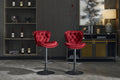 Set of 2 Bar Stools with Powder Footrest