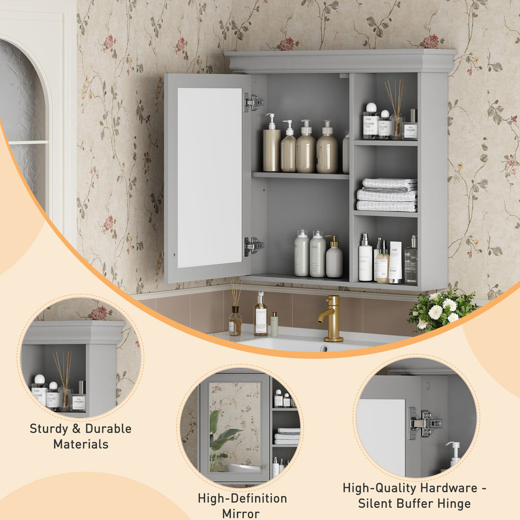 30'' x 28'' Bathroom Medicine Cabinet with Mirror