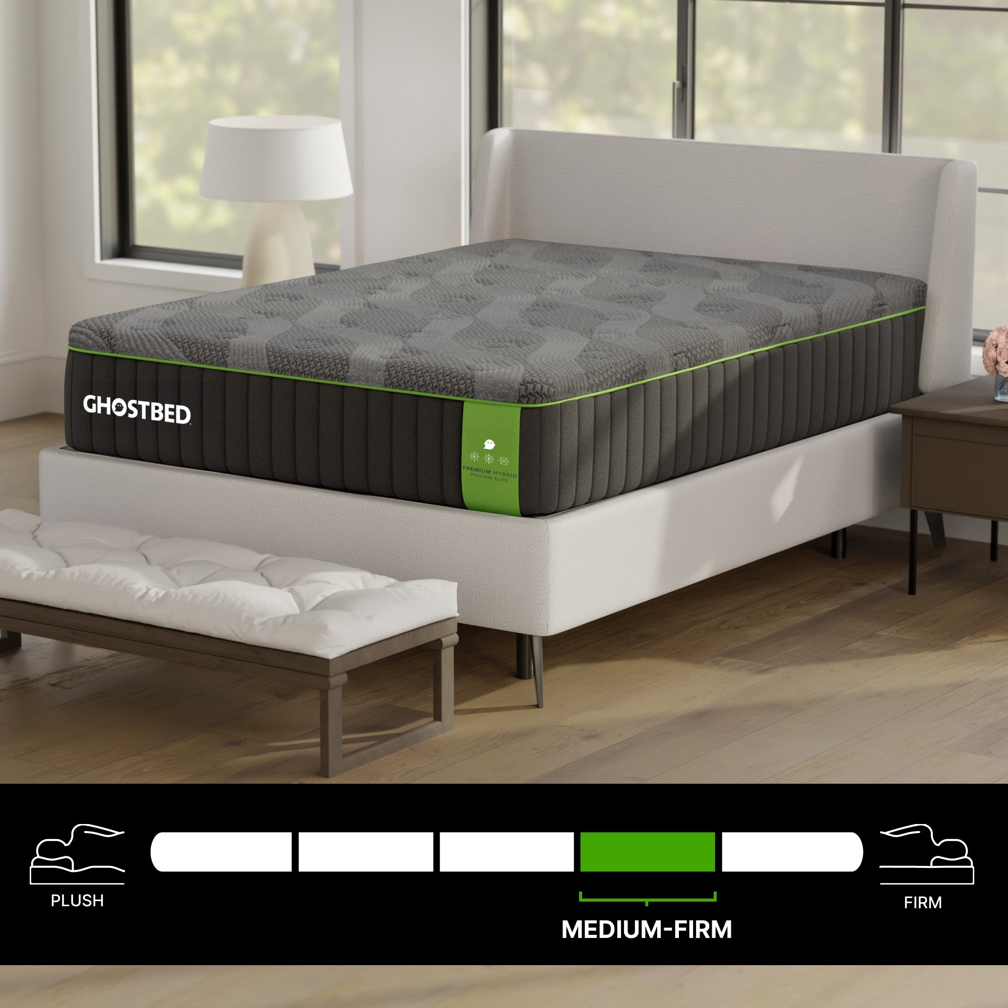 GhostBed Premium 14" Queen Hybrid Mattress