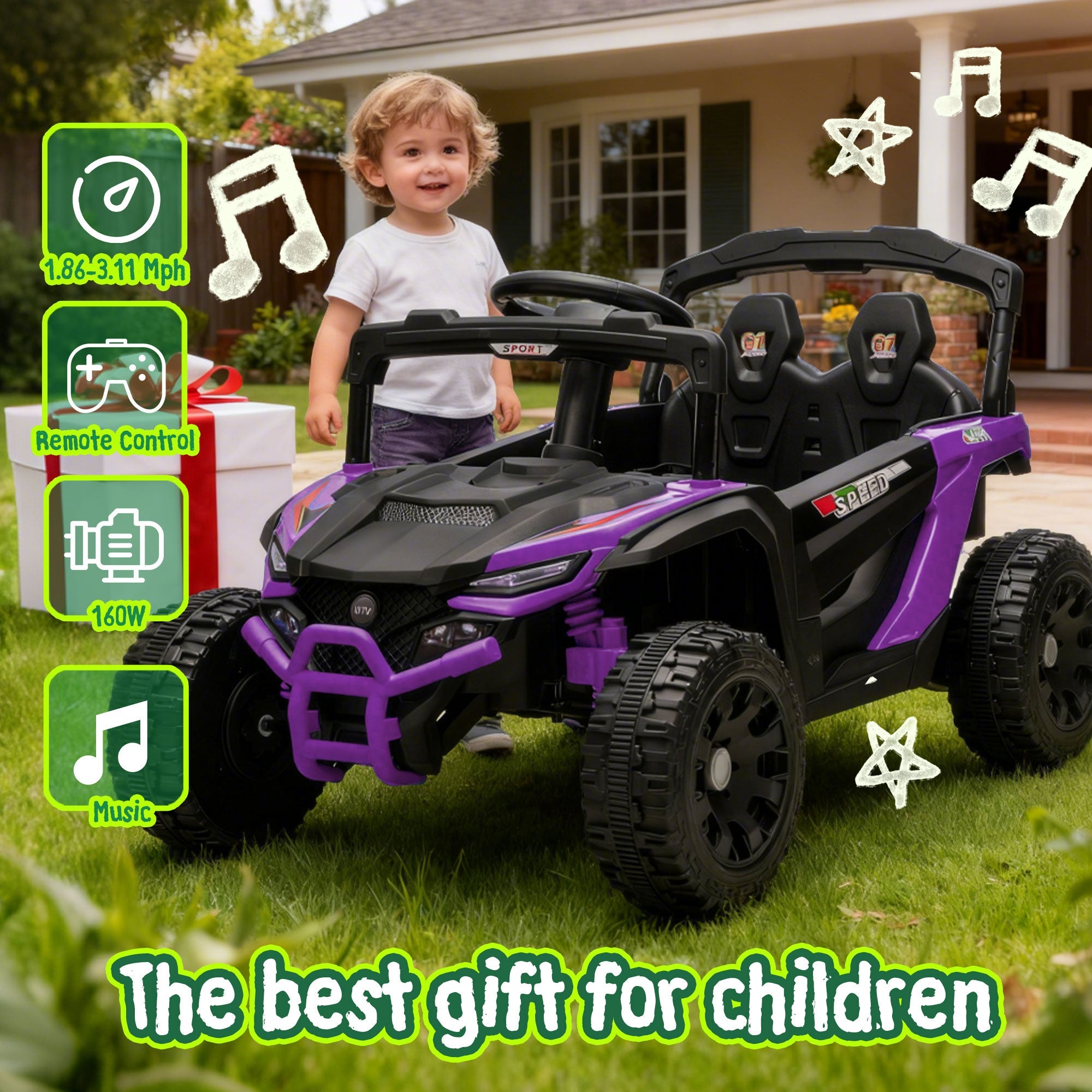 24V Kids Ride On UTV