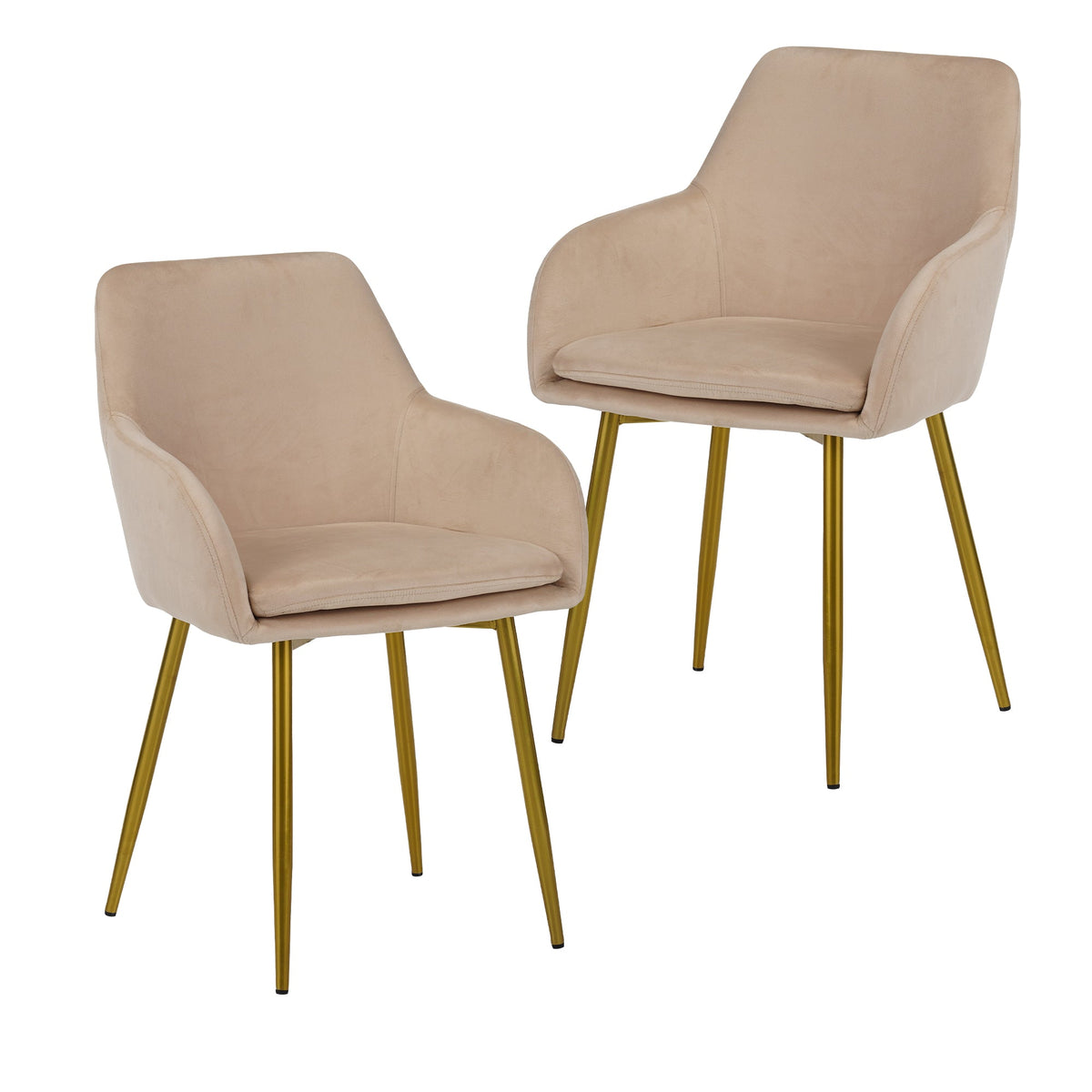 Velvet Dining Chair Set - 2 Pieces