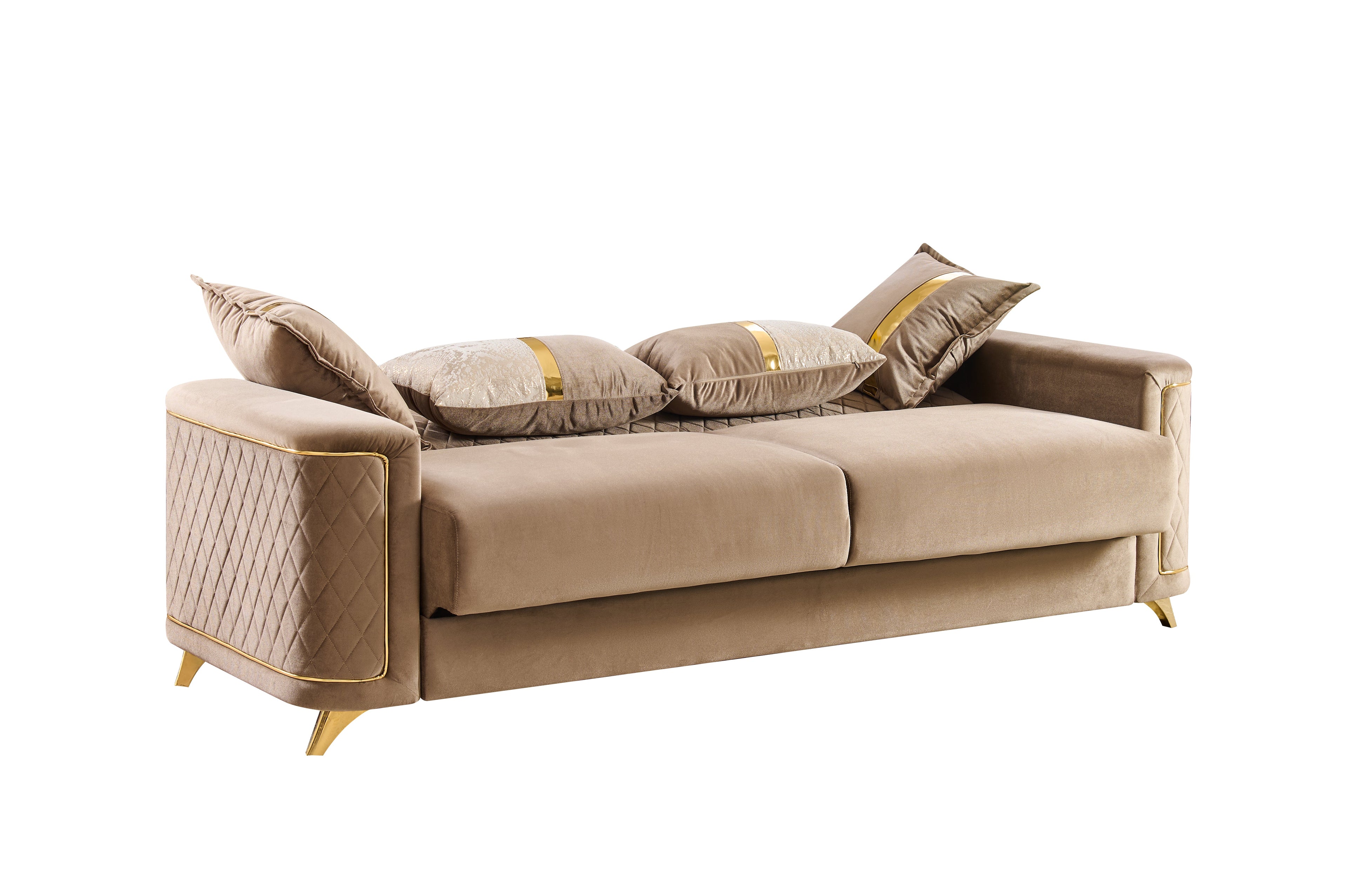 Lisa Modern Sofa in Copper