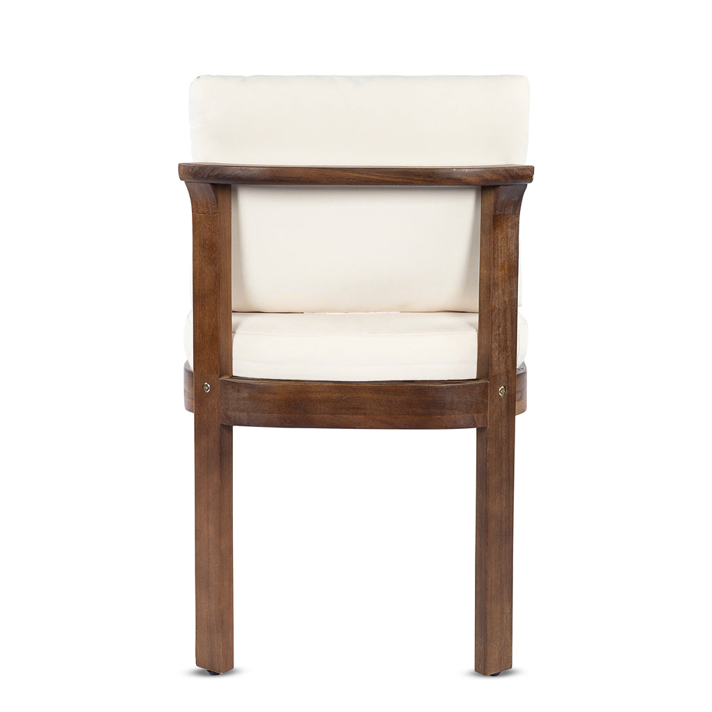 Acacia Wood Outdoor Dining Chair Set of 2