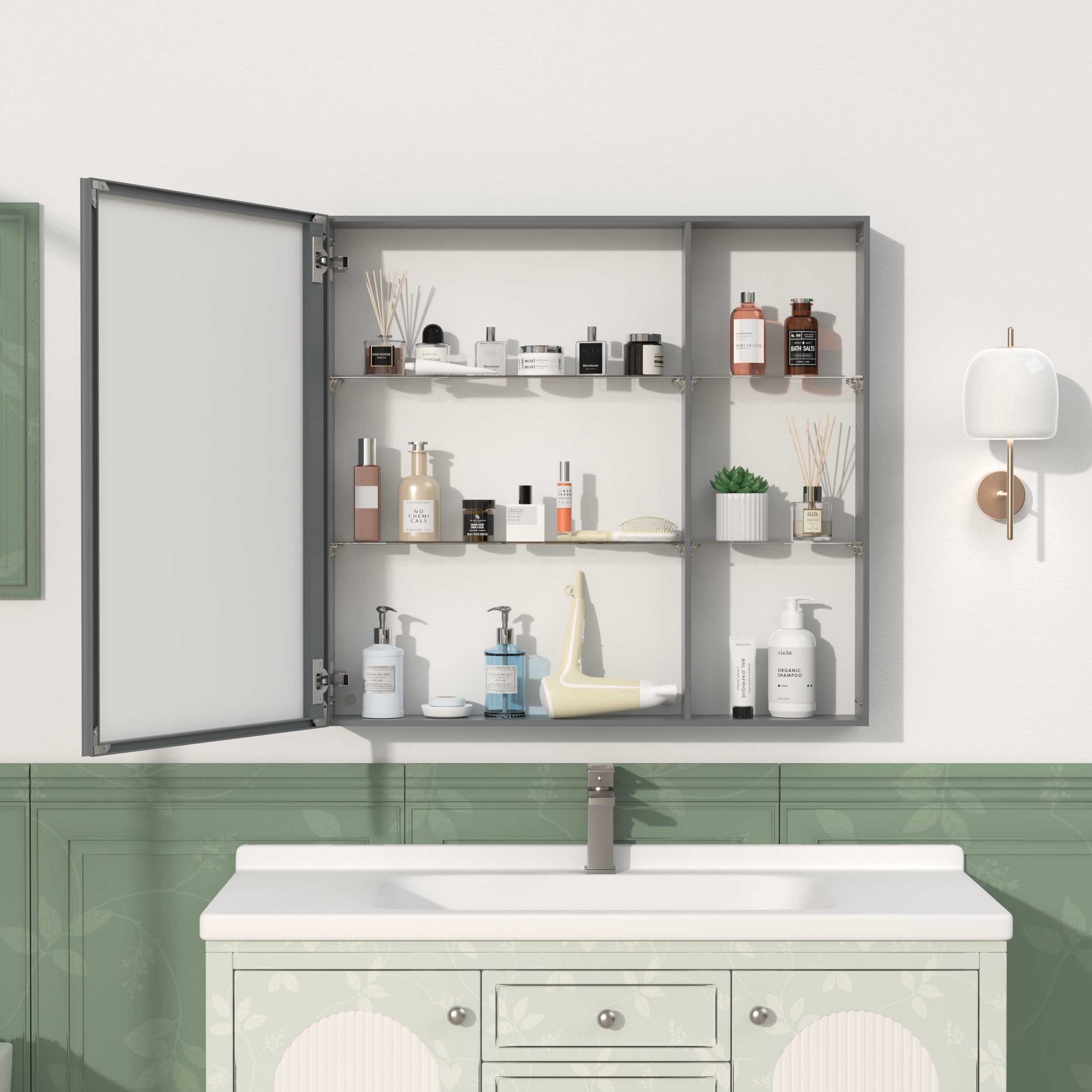 30'' x 28'' Medicine Cabinet with Mirror