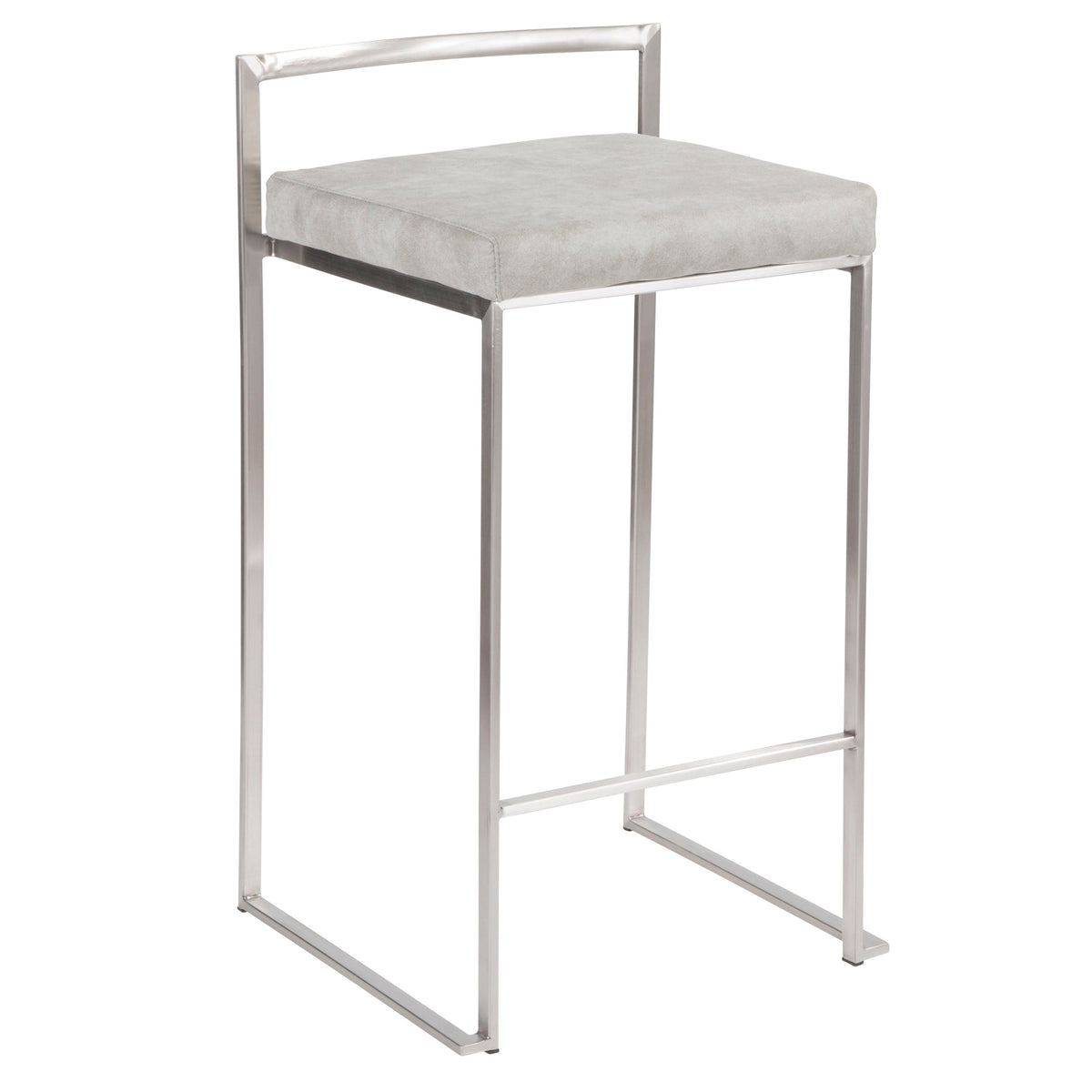 26" Contemporary Stackable Counter Stool Set