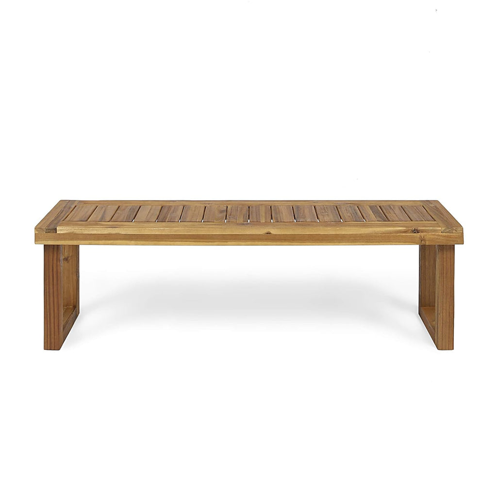 3Pcs Outdoor Acacia Wood Dining Set, Sandblast
