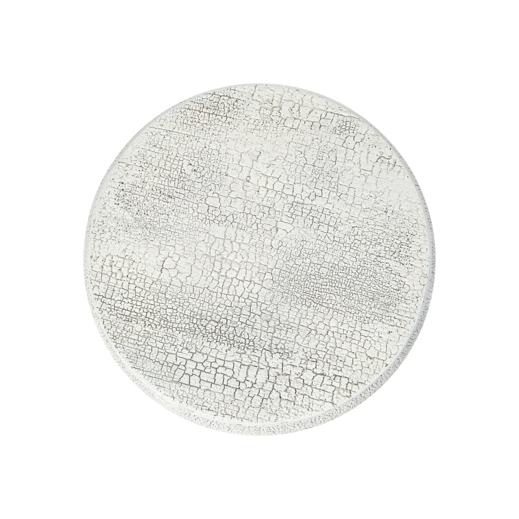 U_Style Outdoor Patio Accent Table with Crack Process