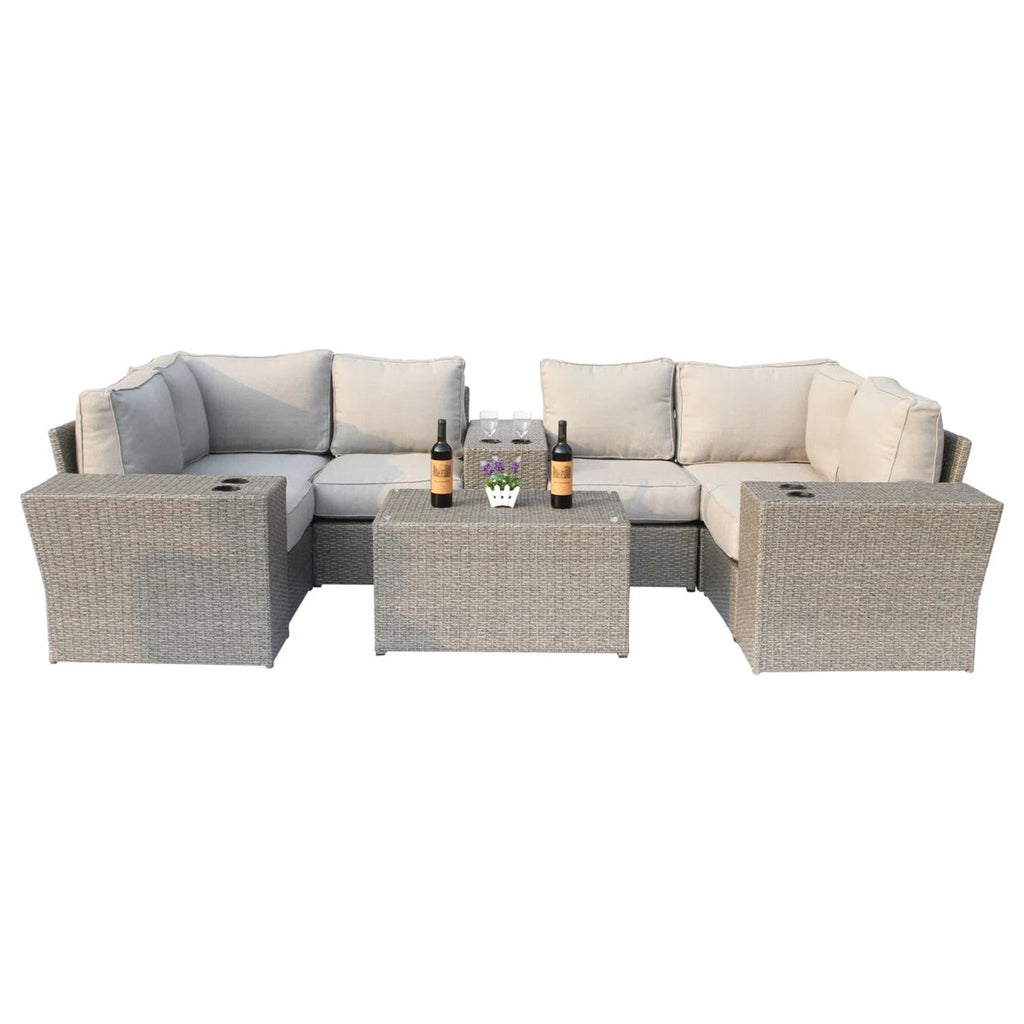 Fully Assembled 4-Seater Outdoor Modular Sectional Set