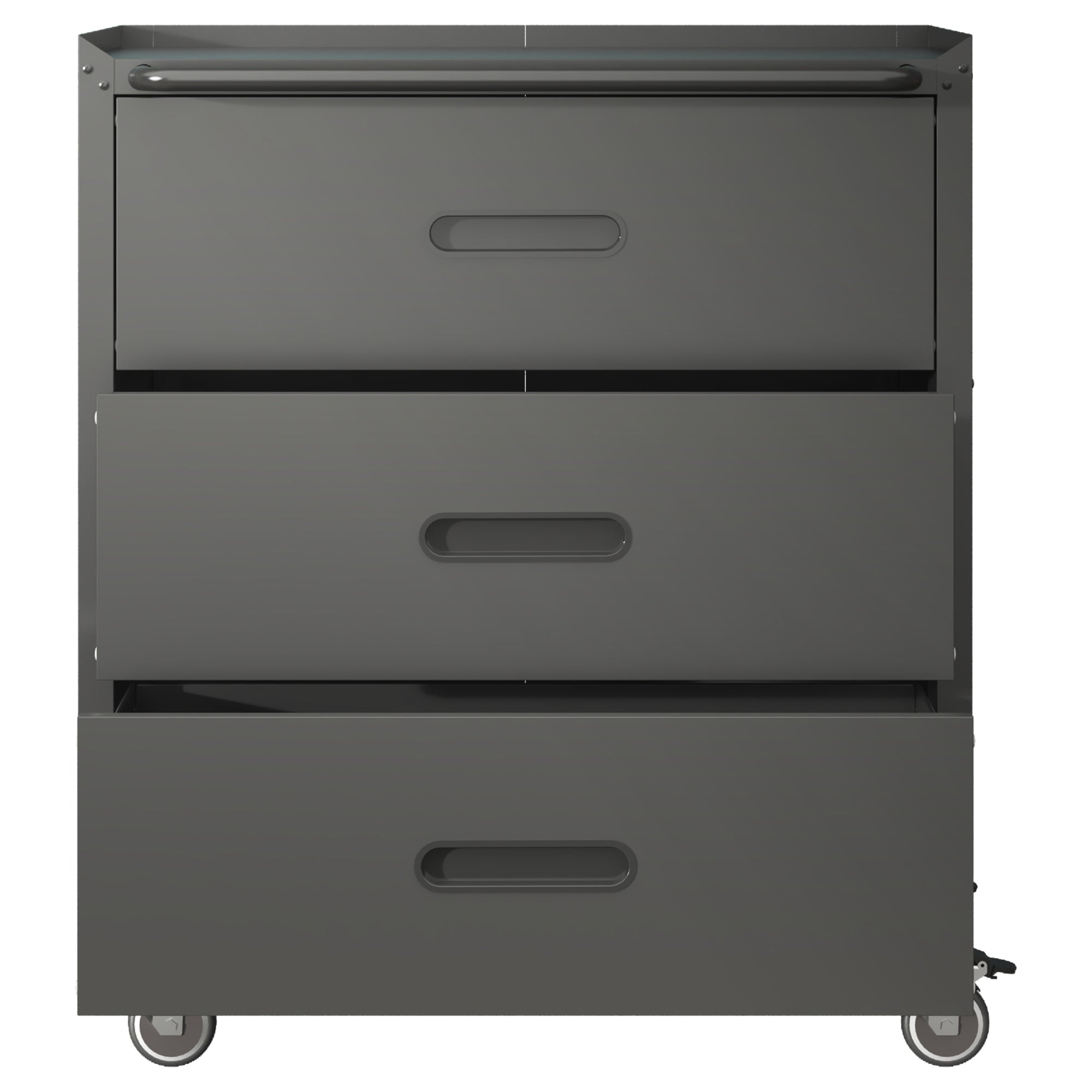 Heavy-Duty Metal Storage Cabinet with Wheels