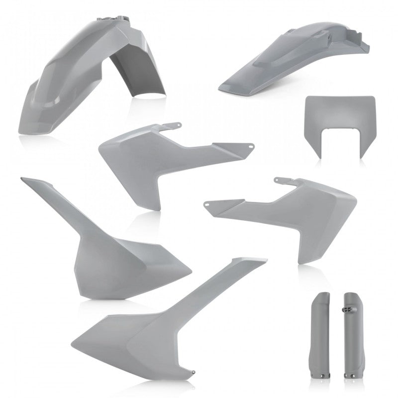 Acerbis 17-19 Husqvarna TE150-300/ FE250-501/ TE250i/ TE300i Full Plastic Kit - Gray 2733430011